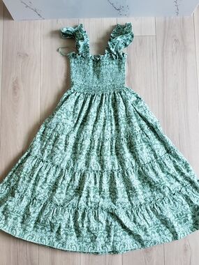 Hill House Smocked Tiered Maxi Dress